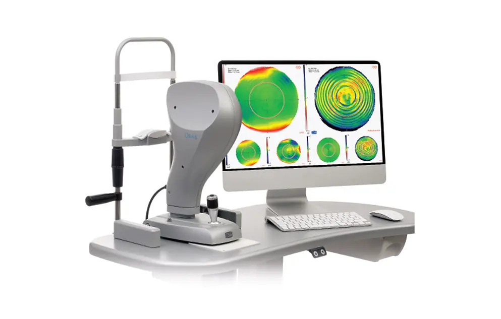 Osiris on silmäkirurgiassa äärimmäisen pitkälle kehitetty aaltorintamamittauslaite, jonka avulla SMILE-laserleikkaus suunnitellaan.